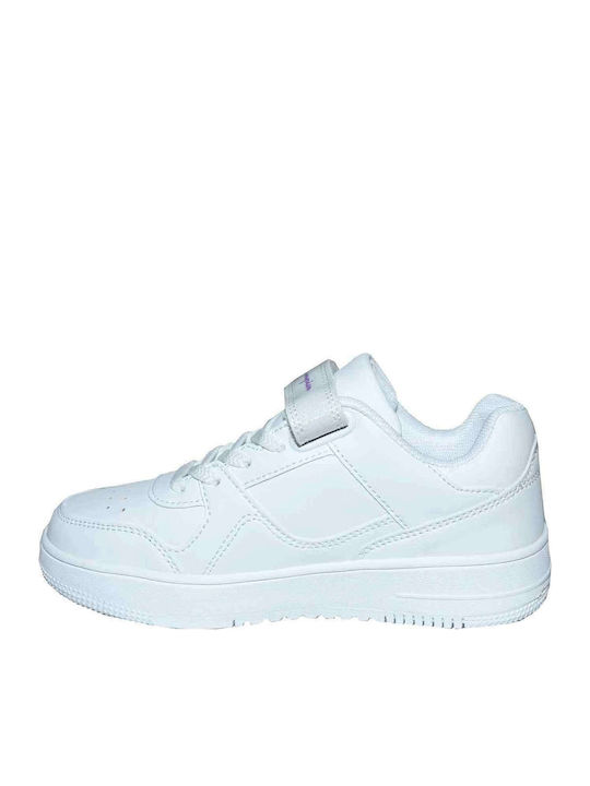 Rebound Παιδικά Sneakers με Σκρατς Λευκά