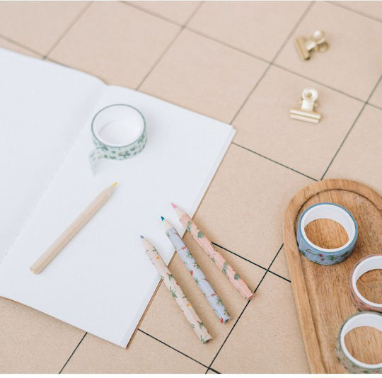 Grupo Erik Декоративна Лепенка Set Set 4 Тeнuи Washi Botanical Cacti by Kokonote 1бр