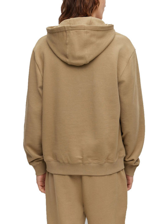 Hugo Boss Men's Sweatshirt with Hood Khaki