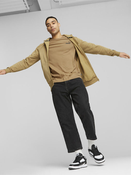 Ess+ Sweatshirt with Hood Beige