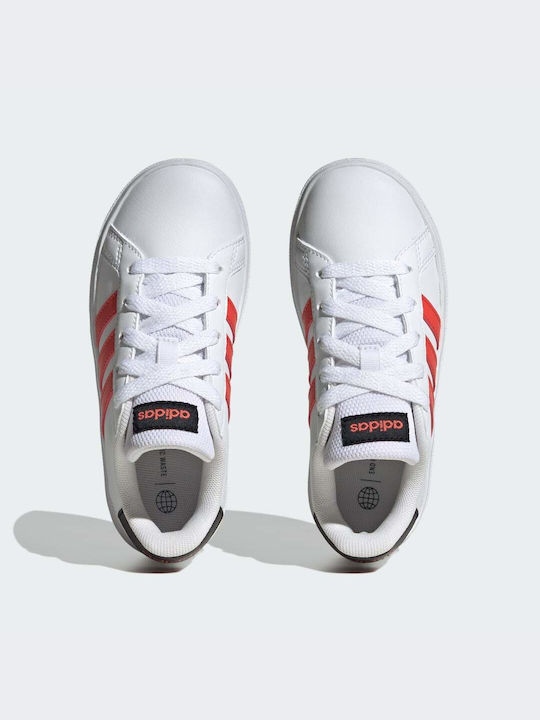 Adidas Αθλητικά Παιδικά Παπούτσια Τέννις Court Λευκά