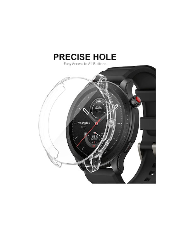 Hat-Prince Carcasă de Silicon în culoarea Transparent pentru Amazfit GTR 4