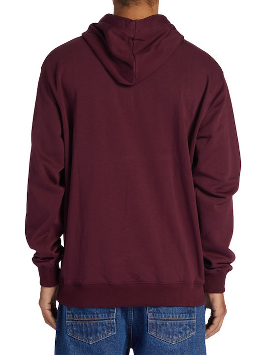 Baseline Sweatshirt with Hood Burgundy