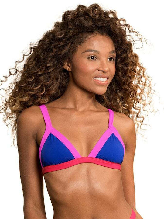 Maaji Bikini Set Triangle Top & Brazil Bottom with Adjustable Straps Blue