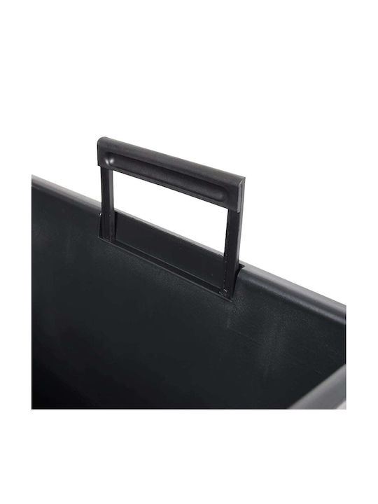 vidaXL Γλάστρα Πλαστική Γκρι 32.5x32.5x61εκ.
