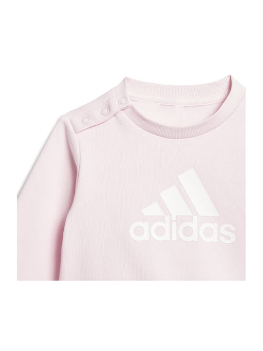 Παιδικό Σετ Φόρμας Ροζ 2τμχ Badge Sport French Terry