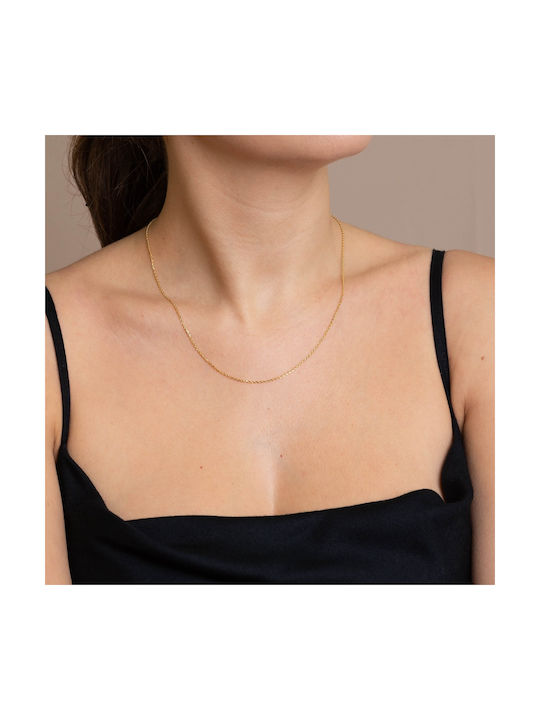 Skaras Jewels Silver Chain Neck Gold-plated