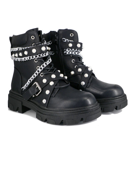 Malesa Women's Combat Boots Black