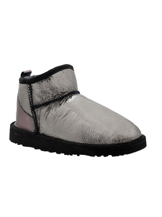 Massimo Granieri Women's Leather Boots Silver