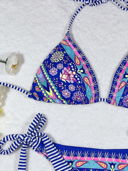Miranda Bikini-Set Dreieck Blau
