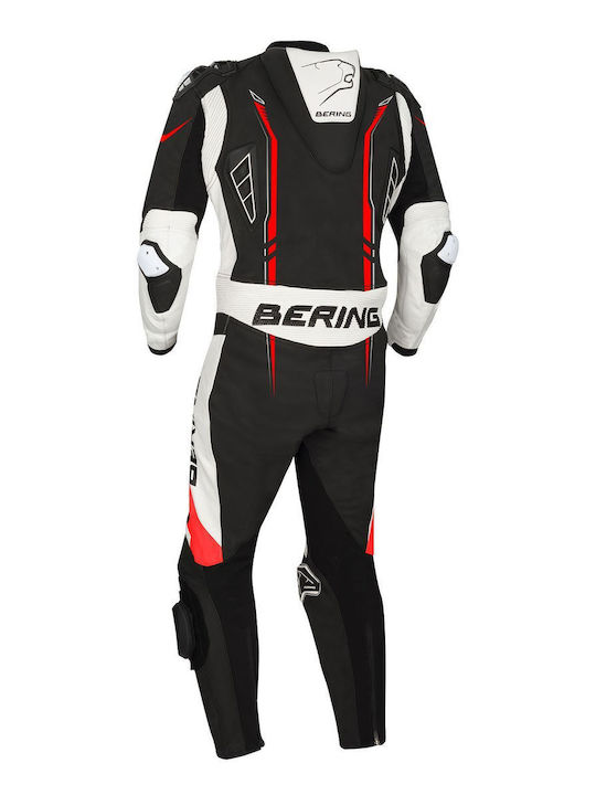 Bering Men's Leather Motorcycle Riding Suit Black