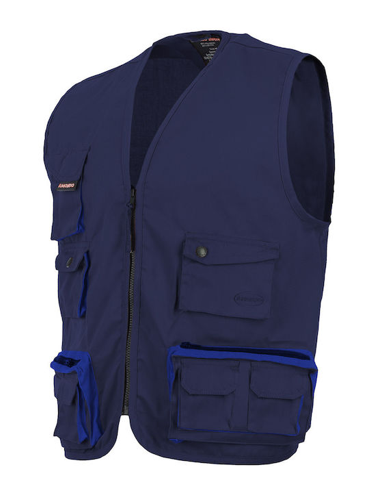 Ilmondo Gilet 540 Bărbați Vestă de siguranță Gri