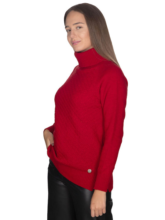 Vera Women's Blouse Long Sleeve Red