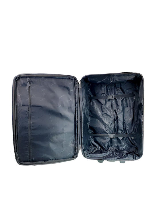 Diplomat Σετ Basic Fabric Series Βαλίτσες Ταξιδιού Υφασμάτινες Κόκκινες Μέγιστου Ύψους 74εκ. με 2 Ρόδες Σετ 3τμχ