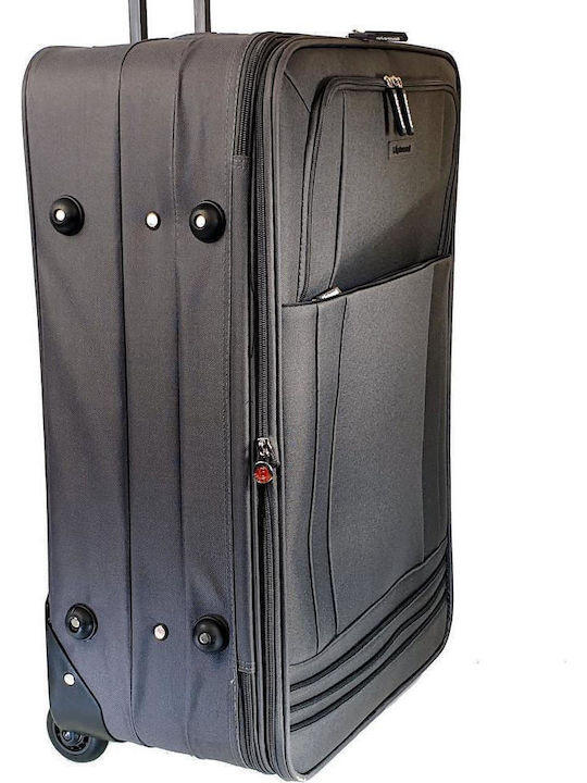 Diplomat Großer Reisekoffer Weichschalen Gray mit 2 Räder Höhe 74cm 2023-L