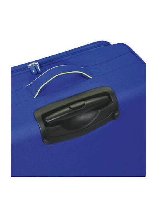 Diplomat Set Colecția Light Valize de Călătorie Material Textil Albastre Înălțime Maximă 62 cm Cu 2 Roți Set 2 Buc