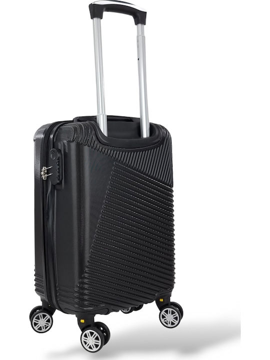 Ormi Cabin Travel Suitcase Hard Black with 4 Wheels Height 52cm ESH-DNMA