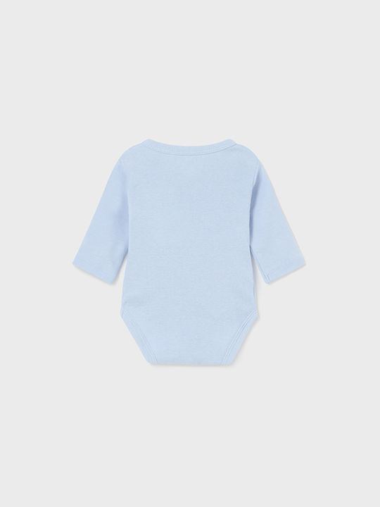 Mayoral Baby Bodysuit Underwear Set Long-Sleeved Light Blue