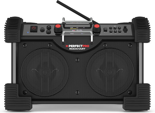 PerfectPro Rockhart Настолен Радиоприемник Акумулаторен DAB+ с Bluetooth Черен