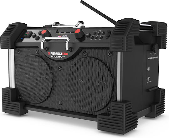 PerfectPro Rockhart Настолен Радиоприемник Акумулаторен DAB+ с Bluetooth Черен