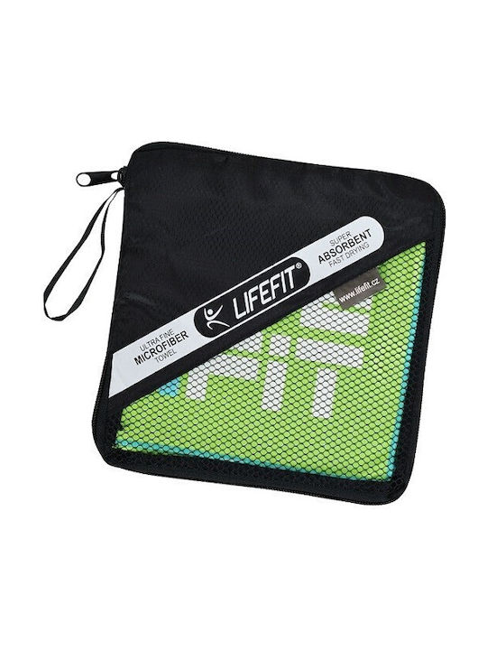Lifefit Quick Dry Покривка за фитнес Зала Микрофибър Зелена 140x70см
