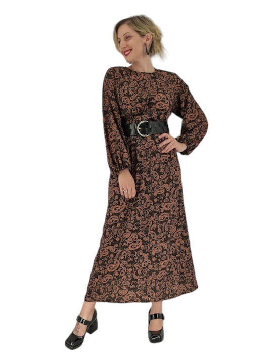 Maxi Dress for Wedding - Christening Brown