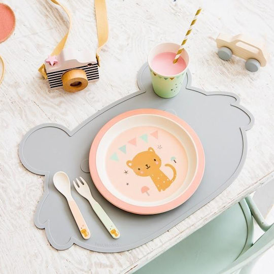 Petit Monkey Tischsets Grünes Koala aus Silikon