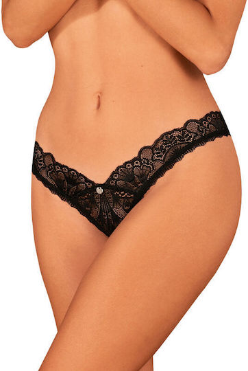 Obsessive Donna Dream Γυναικείο Sexy String Αυτοκινήτου Μαύρο