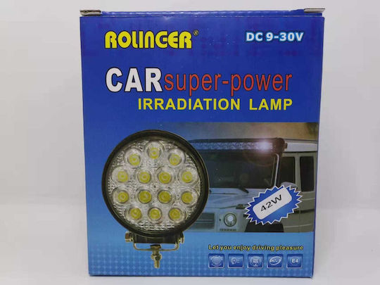 Raistar Rotundς Rezistent la apă Faruri pentru Autoturisme LED Universal 12 / 24V 42W 1buc