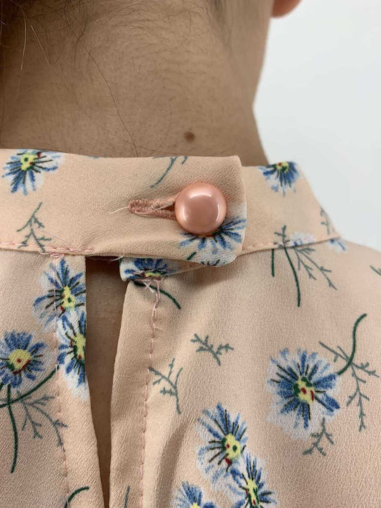 Coocu Damen Sommerliche Bluse Ärmellos Blumen Bunt