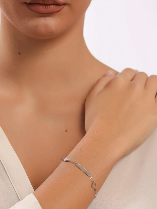 Eforo Βραχιόλι Ταυτότητα Λευκόχρυσο 14K Eforo Βραχιόλι Ταυτότητα Λευκόχρυσο 14K