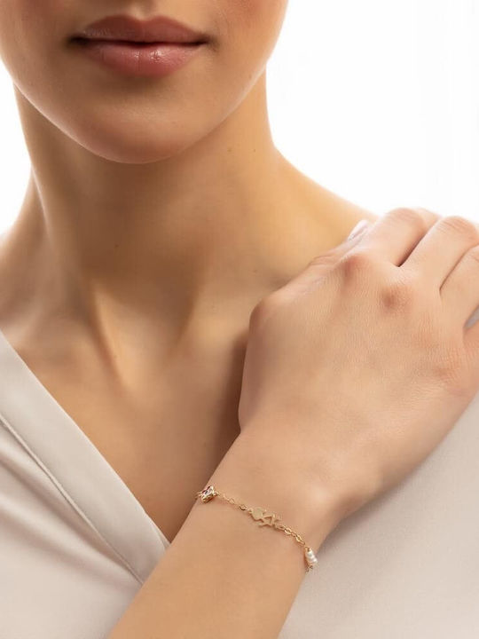 Eforo Kinderarmband Kette Gold 14K Eforo Kinderarmband Kette Gold 14K