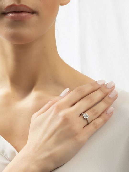 Eforo Einzelner Steine Ringe aus Silber