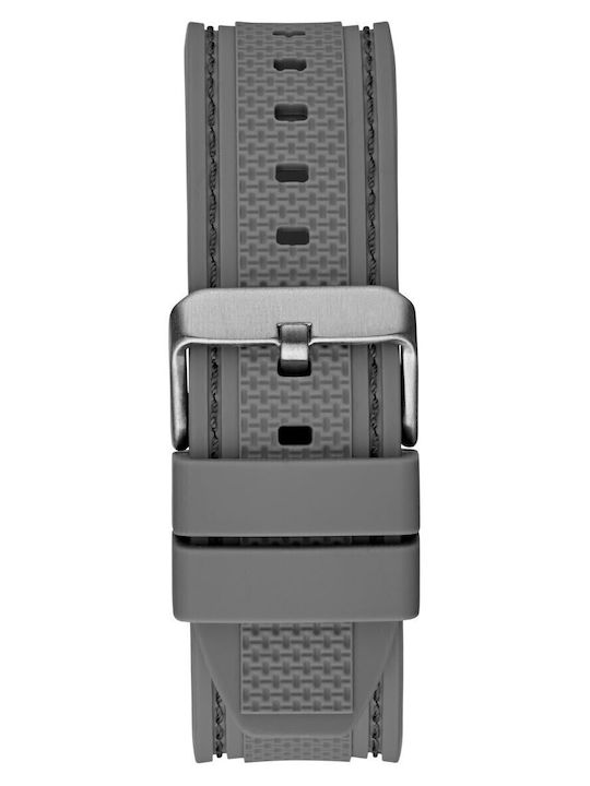Guess Men's Watch 46mm Battery with Gray Rubber Strap