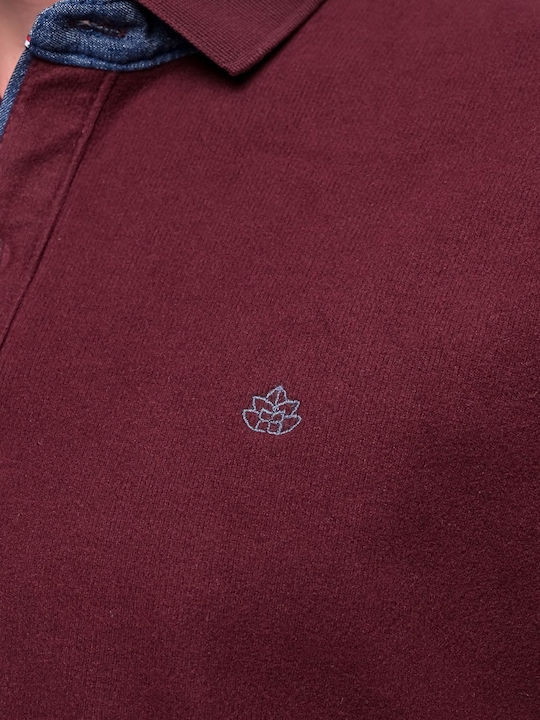 Polo T-Shirt Burgundisch