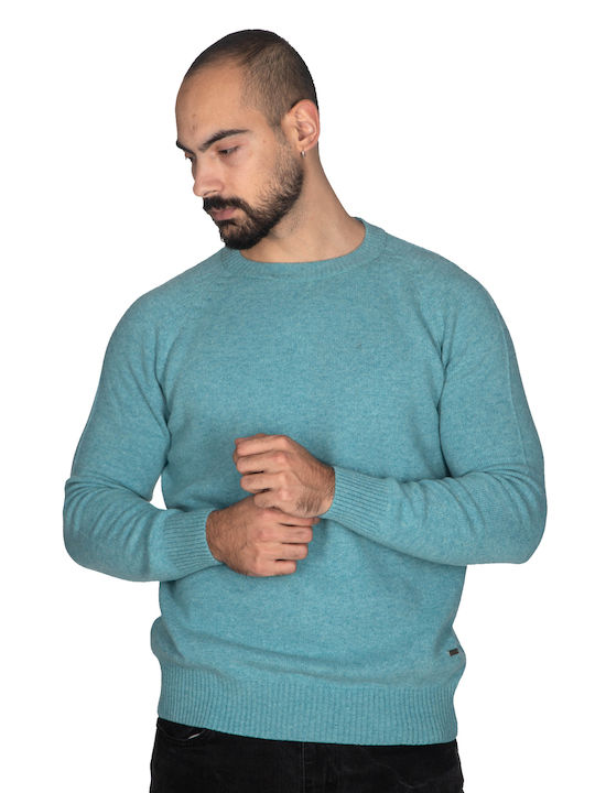 Vera Men's Long Sleeve Sweater Turquoise