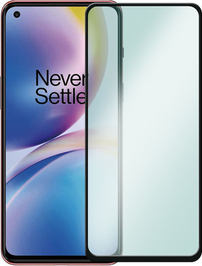 3D 0.3mm Full Face Tempered Glass Μαύρο (OnePlus Nord 2)
