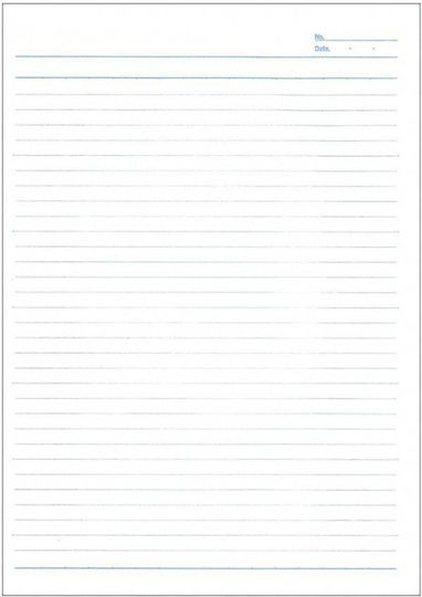 Apica Notebook Carnet 34 Foi B5 Cu dungi cu Suport pentru Stilou Alb