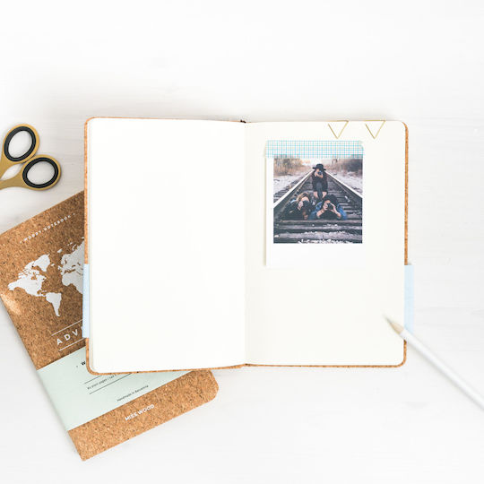 Miss Wood Notebook 80 Sheets A5 with Blank Pages Brown