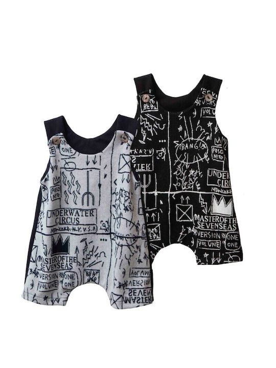 Two In A Castle Baby Bodysuit Set Sleeveless Black