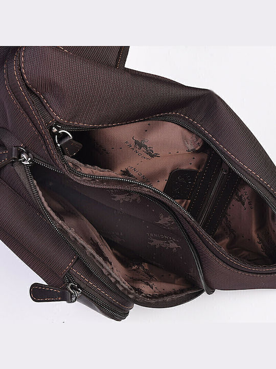 Leder Herrentasche Sling Braun