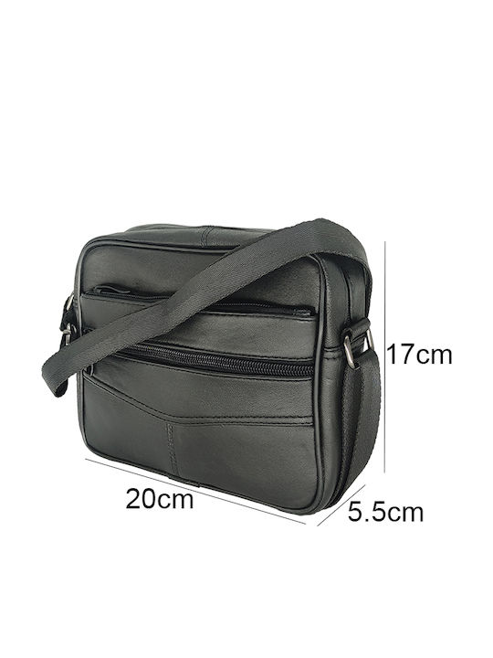 Leather Men's Bag Shoulder / Crossbody Black