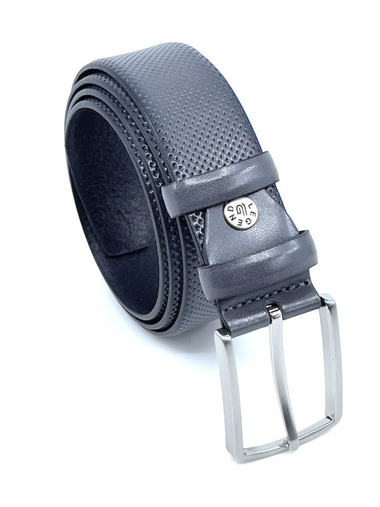 Men's Belt Leather Gray