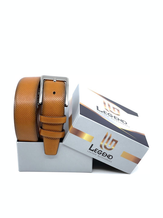 Men's Belt Leather Tabac Brown