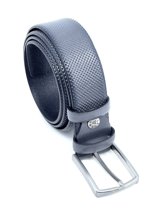 Men's Belt Leather Gray