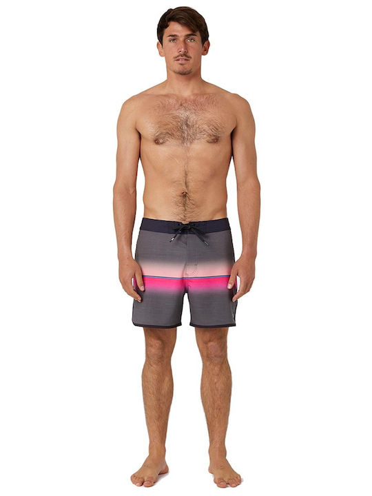 MIRAGE RETRO MAMA Men's Swimwear Shorts Gray Striped
