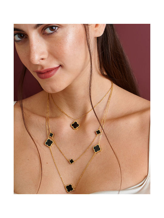 LifeLikes Flower' Necklace with design Flower Gold Plated