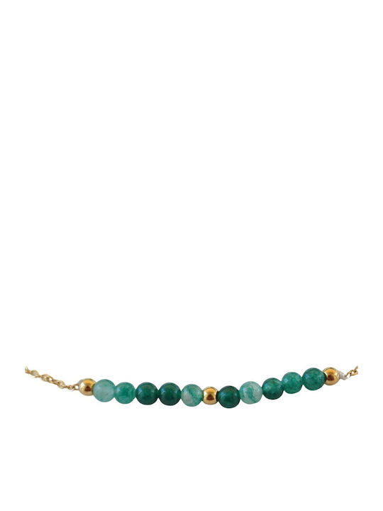FantazyStores Women's Bracelet Anklet Chain made of Steel Gold Plated