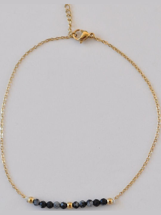 FantazyStores Women's Bracelet Anklet Chain made of Steel Gold Plated