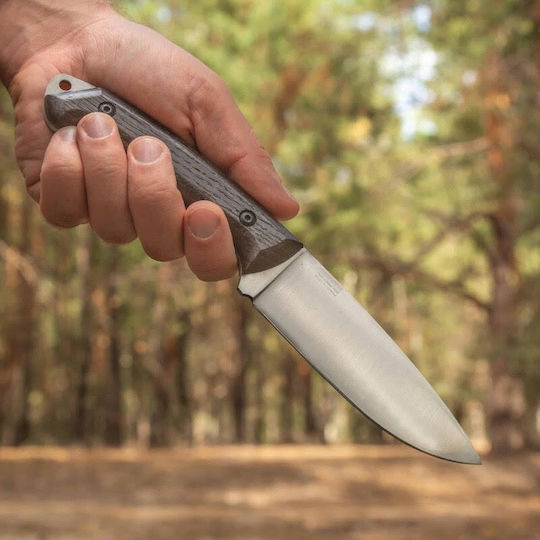 BPS Blackwell Messer Schwarz in Leder-Gehäuse